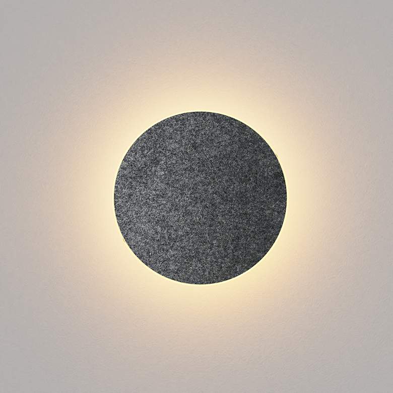 Image 3 Koncept Ramen Wall Sconce, 9", Charcoal Felt more views