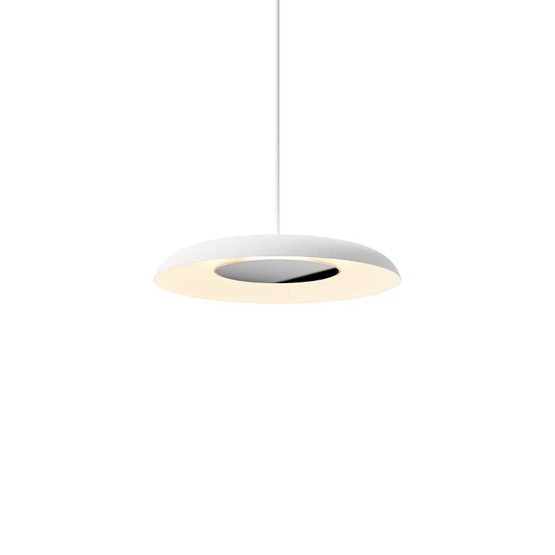 Image 3 Koncept Ramen Wall Sconce 9" (Chrome) w/ 18" back dish (White) more views