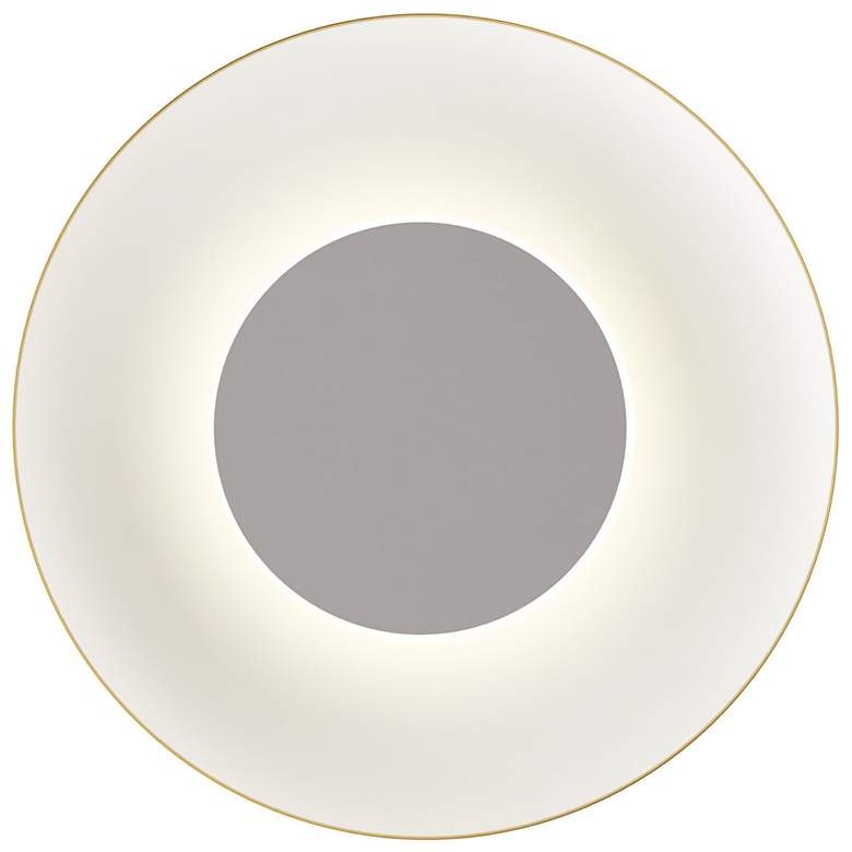 Image 1 Koncept Ramen Wall Sconce 9" (Nickel) w/ 18" back dish (Gold w/ W