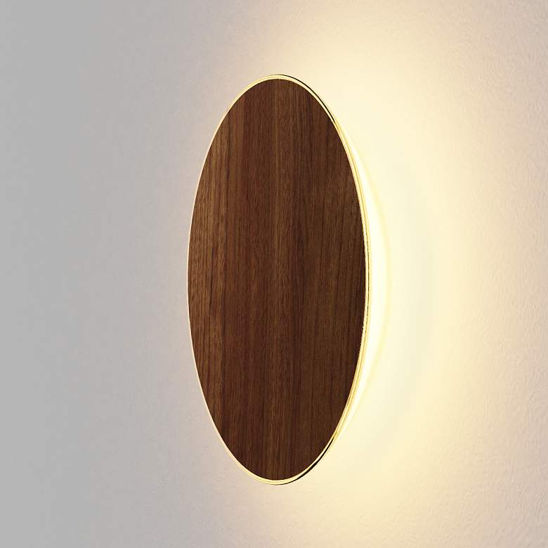 Image 1 Koncept Ramen Wall Sconce, 9", Oiled Walnut