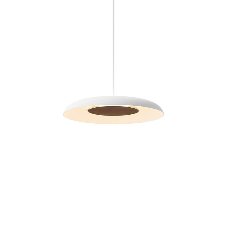 Image 3 Koncept Ramen Wall Sconce 9" (Walnut) w/ 18" back dish (White) more views