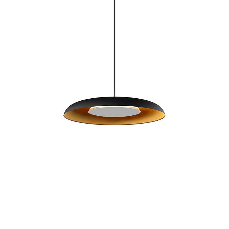 Image 3 Koncept Ramen Wall Sconce 9" (White) w/ 18" back dish (Gold Inter more views