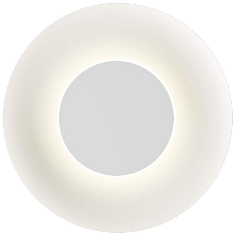 Image 1 Koncept Ramen Wall Sconce 9" (White) with 18" back dish (White)