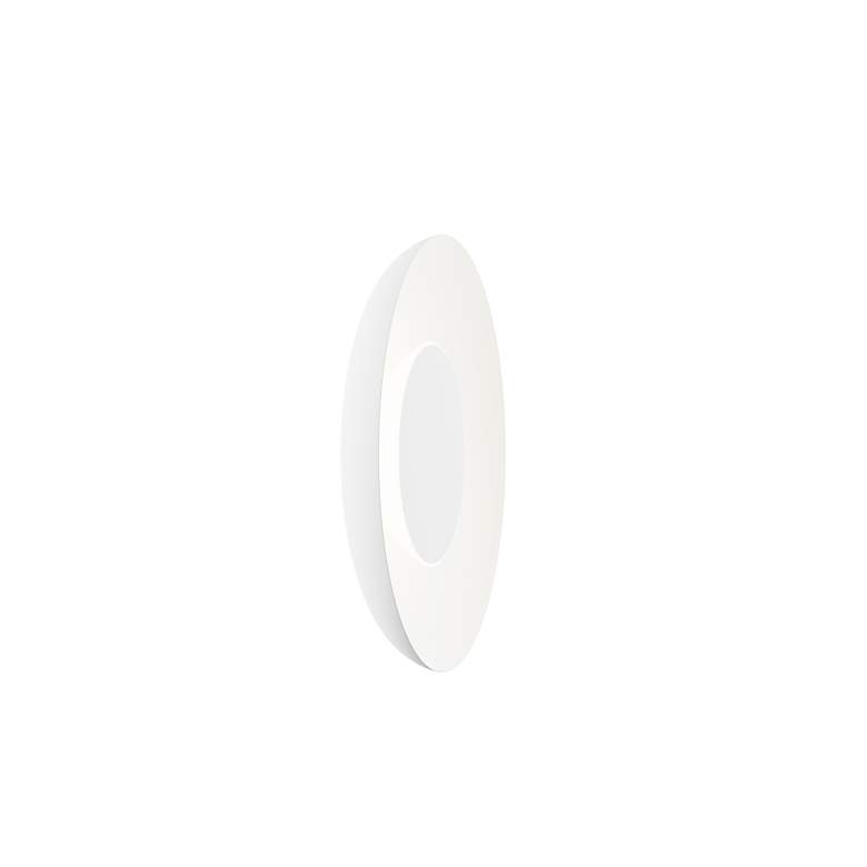 Image 2 Koncept Ramen Wall Sconce 9" (White) with 18" back dish (White) more views