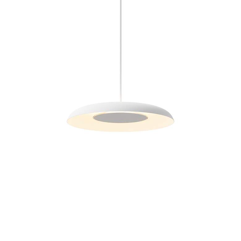 Image 3 Koncept Ramen Wall Sconce 9" (White) with 18" back dish (White) more views