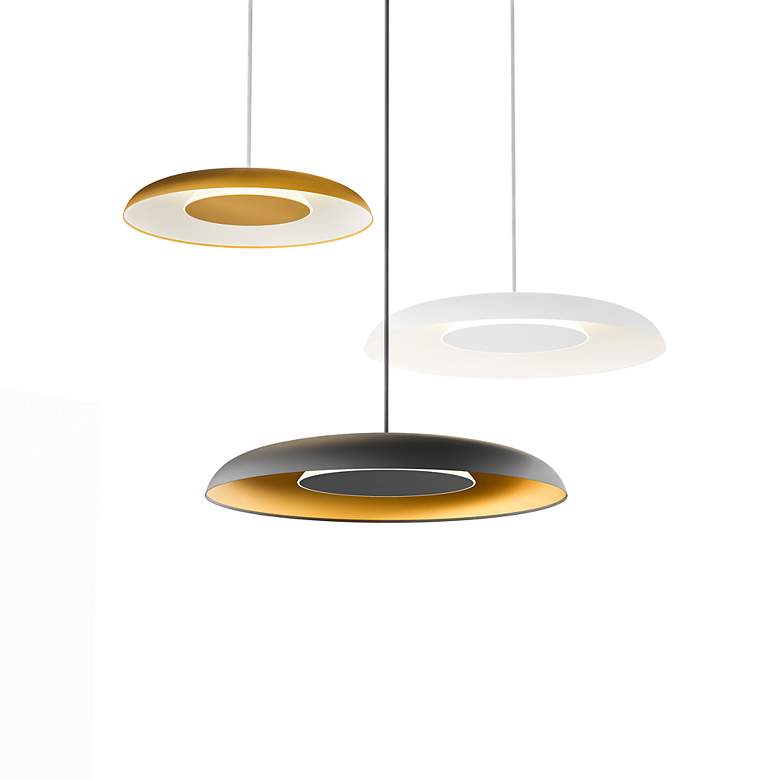 Image 7 Koncept Ramen Wall Sconce 9" (White) with 18" back dish (White) more views
