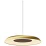 3_Koncept Ramen Wall Sconce 9" (Walnut) w/ 18" back dish (Gold w/ Wh Inter) more views