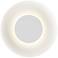 Koncept Ramen Wall Sconce 9" (White) with 18" back dish (White)