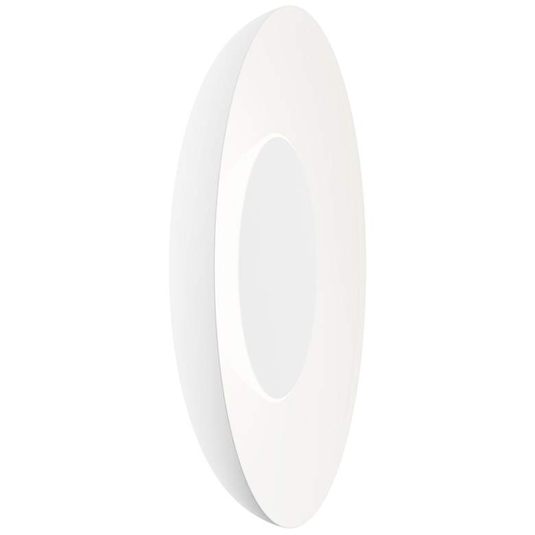 Image 2 Koncept Ramen Wall Sconce 9" (White) with 18" back dish (White) more views