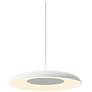 3_Koncept Ramen Wall Sconce 9" (White) with 18" back dish (White) more views