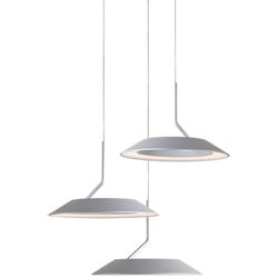 Koncept Royyo 12" Wide Silver 3-Light Mini Pendant