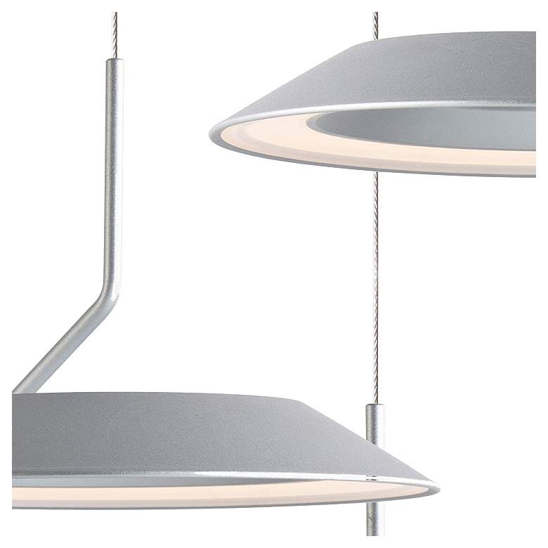 Image 3 Koncept Royyo 12" Wide Silver 3-Light Mini Pendant more views
