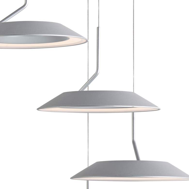 Image 3 Koncept Royyo 12" Wide Silver 6-Light Mini Pendant more views