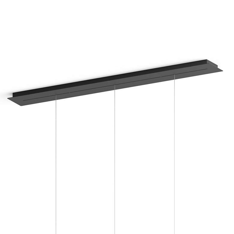Image 4 Koncept Royyo 44" Wide Matte Black 3-Light Linear Pendant more views