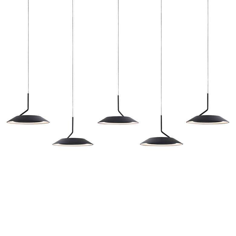 Image 2 Koncept Royyo 44" Wide Matte Black 5-Light Linear Pendant