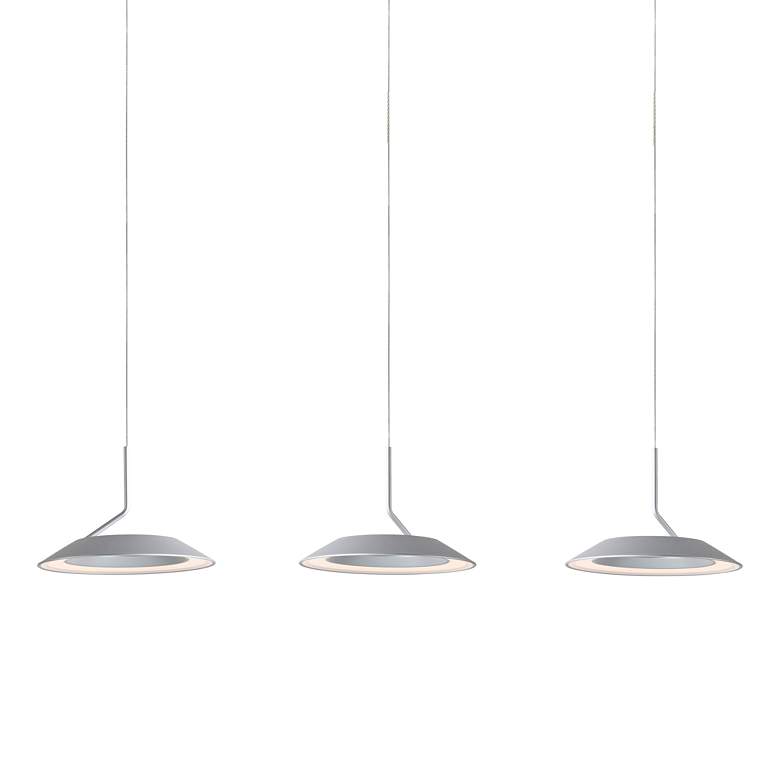Image 2 Koncept Royyo 44 inch Wide Silver 3-Light Linear Pendant