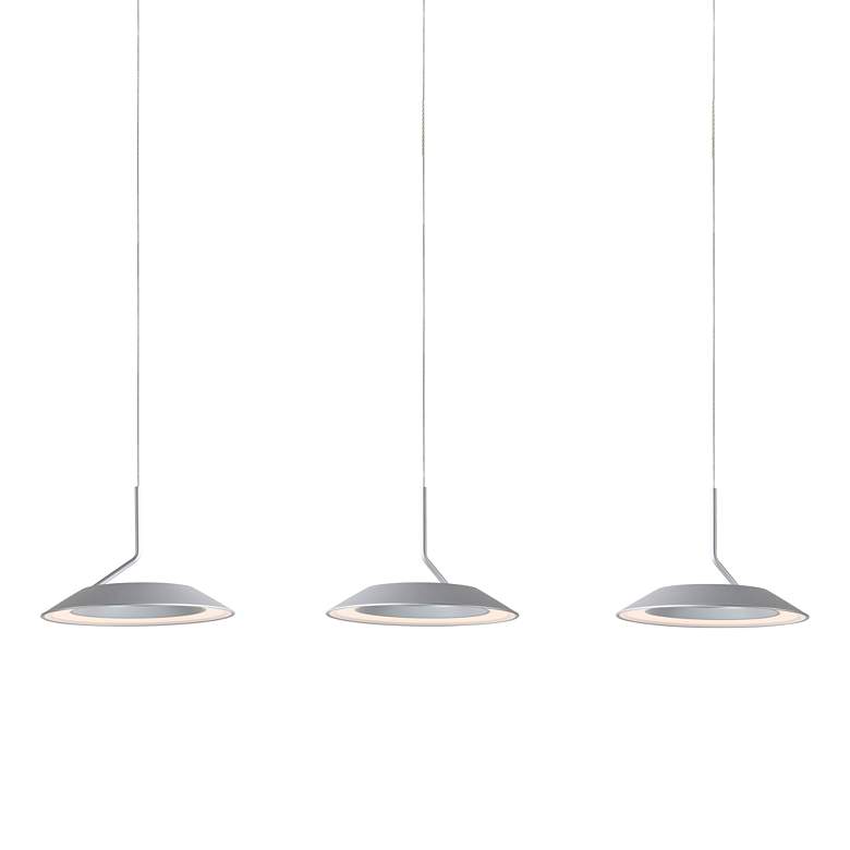 Image 2 Koncept Royyo 44" Wide Silver 3-Light Linear Pendant