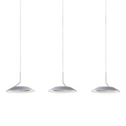 Koncept Royyo 44" Wide Silver 3-Light Linear Pendant
