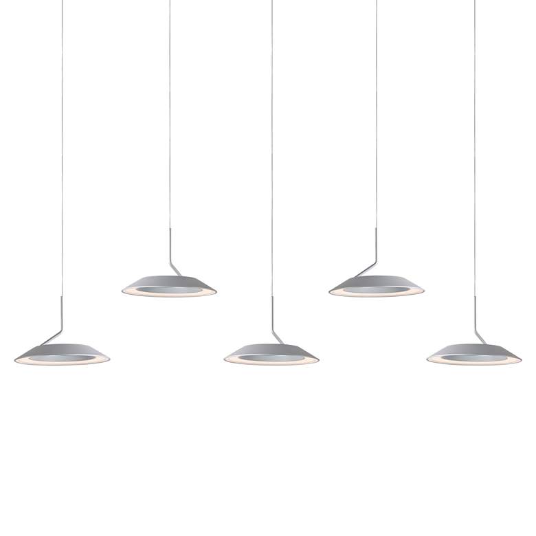 Image 2 Koncept Royyo 44" Wide Silver 5-Light Linear Pendant