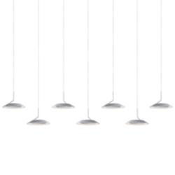 Koncept Royyo 44" Wide Silver 7-Light Linear Pendant