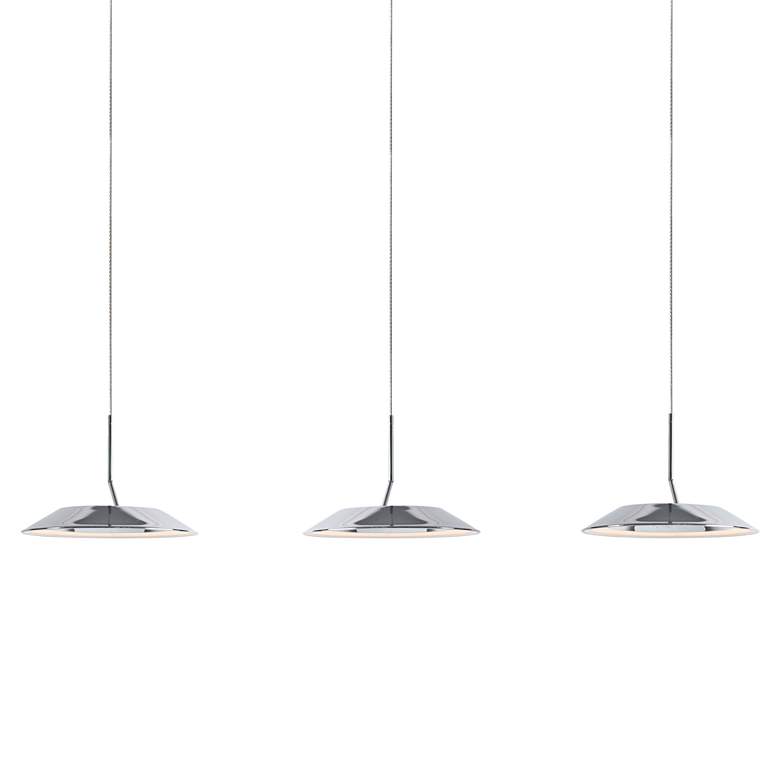 Image 2 Koncept Royyo 44"W Polished Nickel 3-Light Linear Pendant