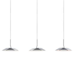 Koncept Royyo 44"W Polished Nickel 3-Light Linear Pendant