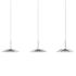 Koncept Royyo 44"W Polished Nickel 3-Light Linear Pendant