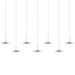 Koncept Royyo 44"W Polished Nickel 7-Light Linear Pendant