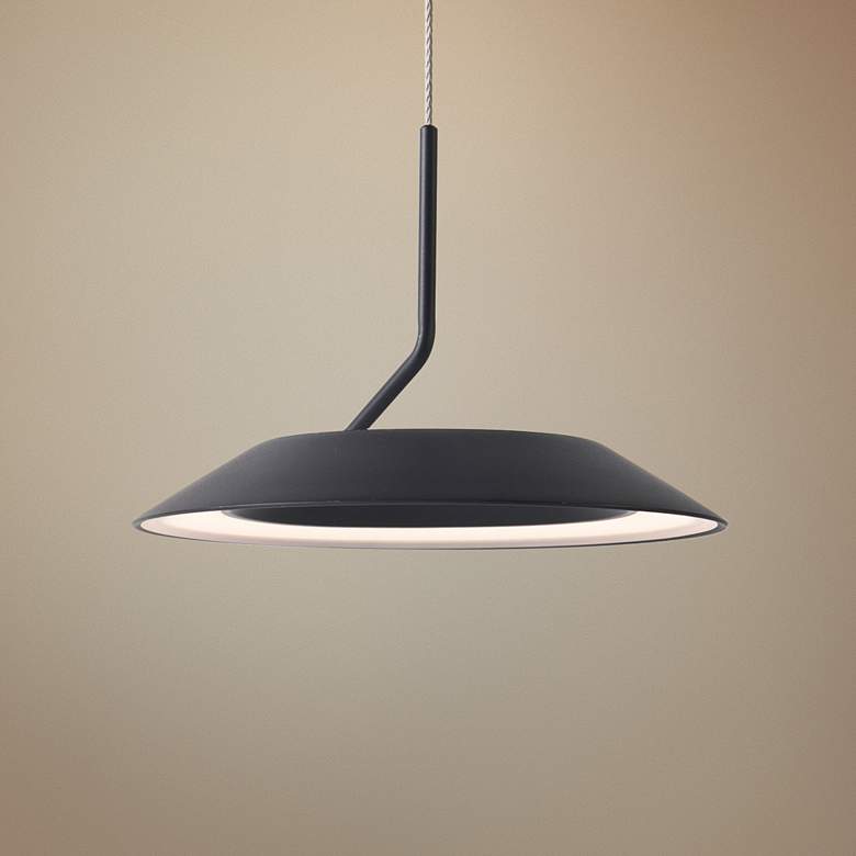 Image 1 Koncept Royyo 6 1/2" Wide Matte Black Modern Mini Pendant