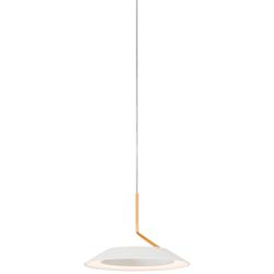 Koncept Royyo 6 1/2" Wide Matte White and Gold Modern Mini Pendant