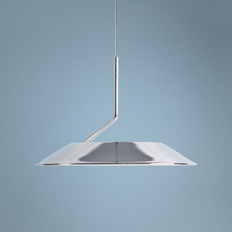 Image 1 Koncept Royyo 6 1/2" Wide Polished Nickel Mini Pendant