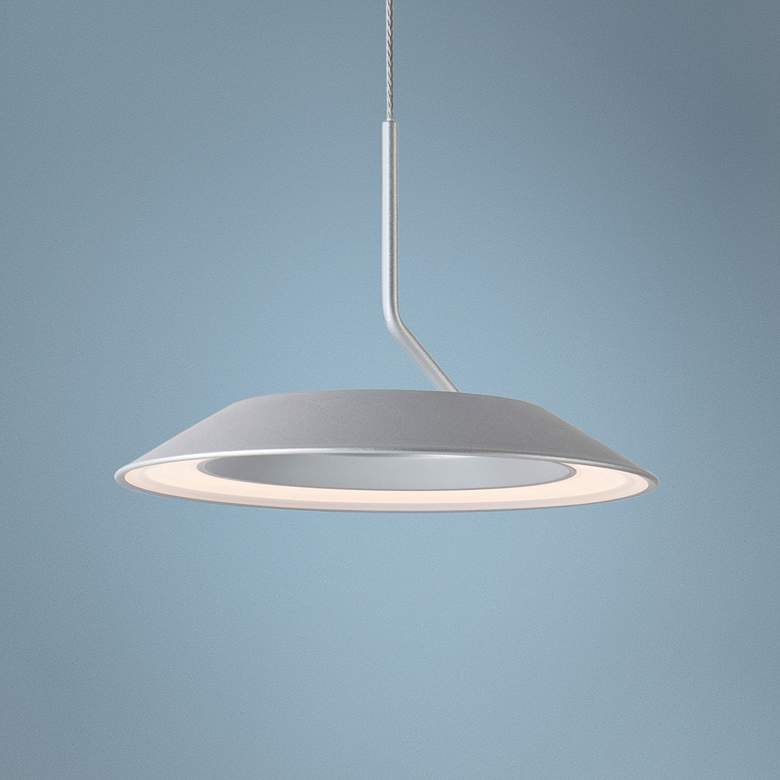 Image 1 Koncept Royyo 6 1/2" Wide Silver Mini Pendant