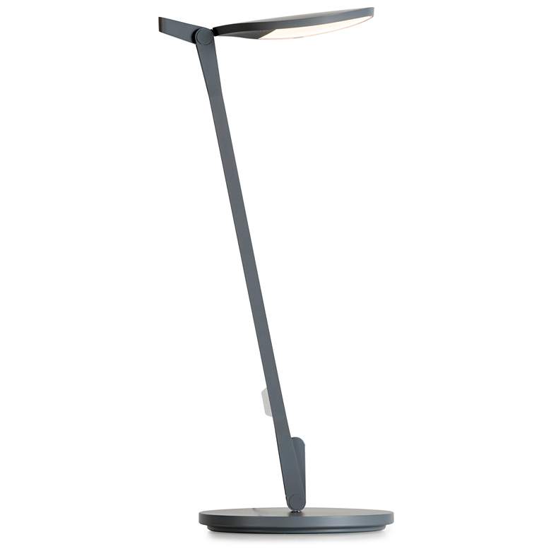 Image 3 Koncept Splitty 17" Matte Gray LED Modern Desk Lamp with USB Port more views