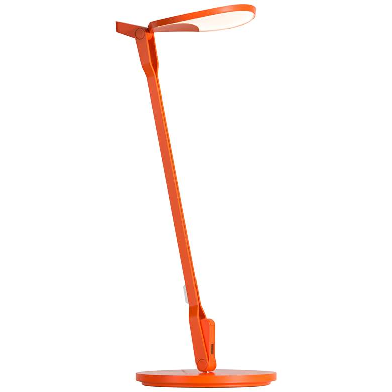 Image 1 Koncept Splitty 17" Matte Orange Modern LED Desk Lamp with USB Port