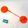Koncept Splitty 17" Matte Orange Modern LED Desk Lamp with USB Port