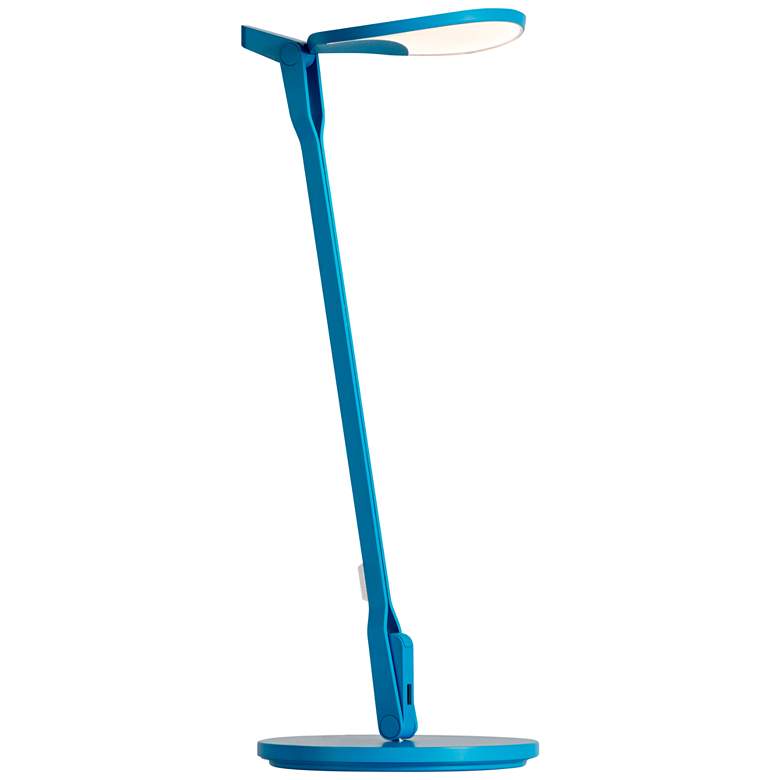 Image 1 Koncept Splitty 17" Matte Pacific Blue Modern LED USB Desk Lamp