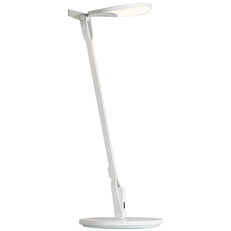 Image 2 Koncept Splitty 17" Matte White LED Modern Desk Lamp with USB Port