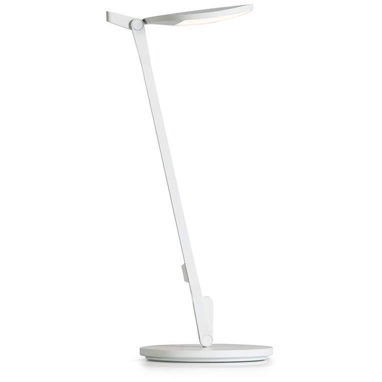 Image 5 Koncept Splitty 17" Matte White LED Modern Desk Lamp with USB Port more views