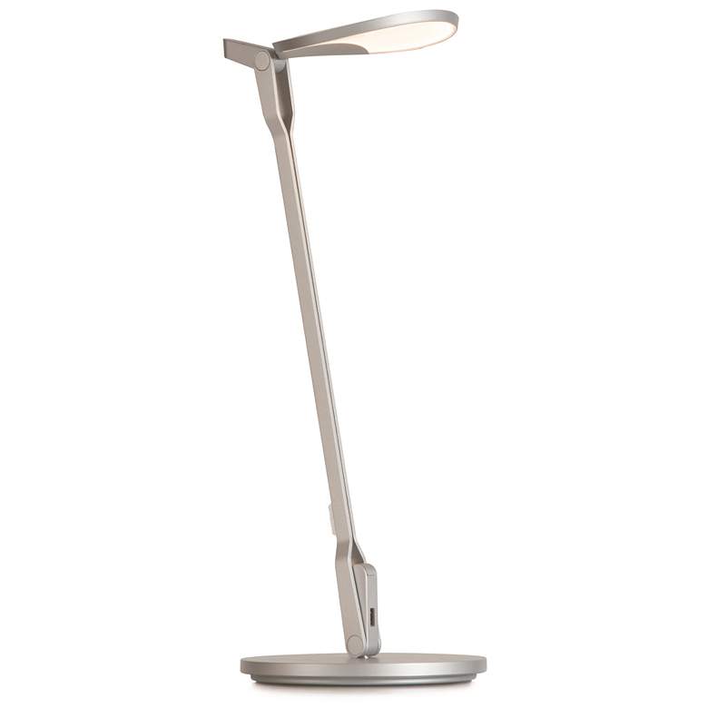 Image 4 Koncept Splitty 17" Modern LED Desk Lamp in Silver with USB Port more views