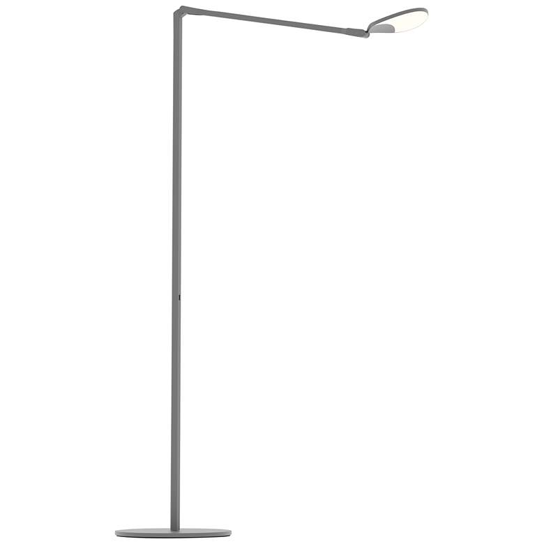 Image 2 Koncept Splitty 45 1/4 inch Matte Gray Modern LED Floor Lamp with USB Port