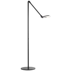 Koncept Splitty Matte Black Modern LED Floor Lamp with USB Port