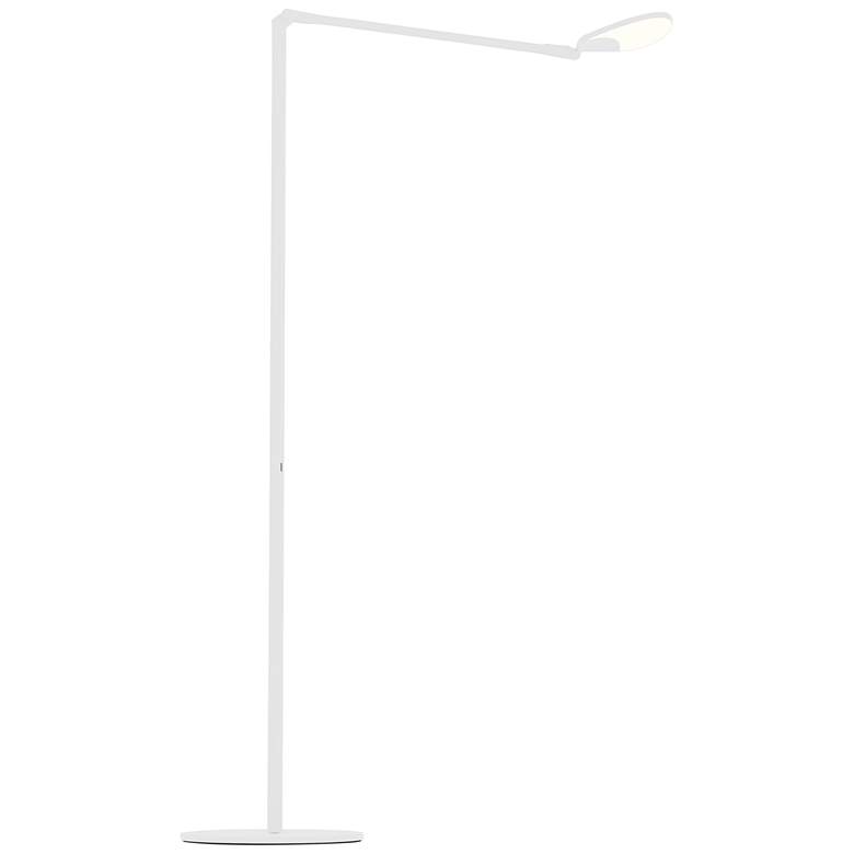 Image 2 Koncept Splitty Matte White Modern LED Floor Lamp with USB Port