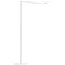 Koncept Splitty Matte White Modern LED Floor Lamp with USB Port