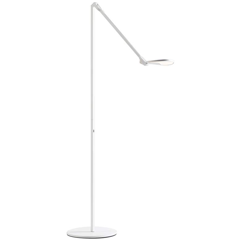 Image 5 Koncept Splitty Matte White Modern LED Floor Lamp with USB Port more views