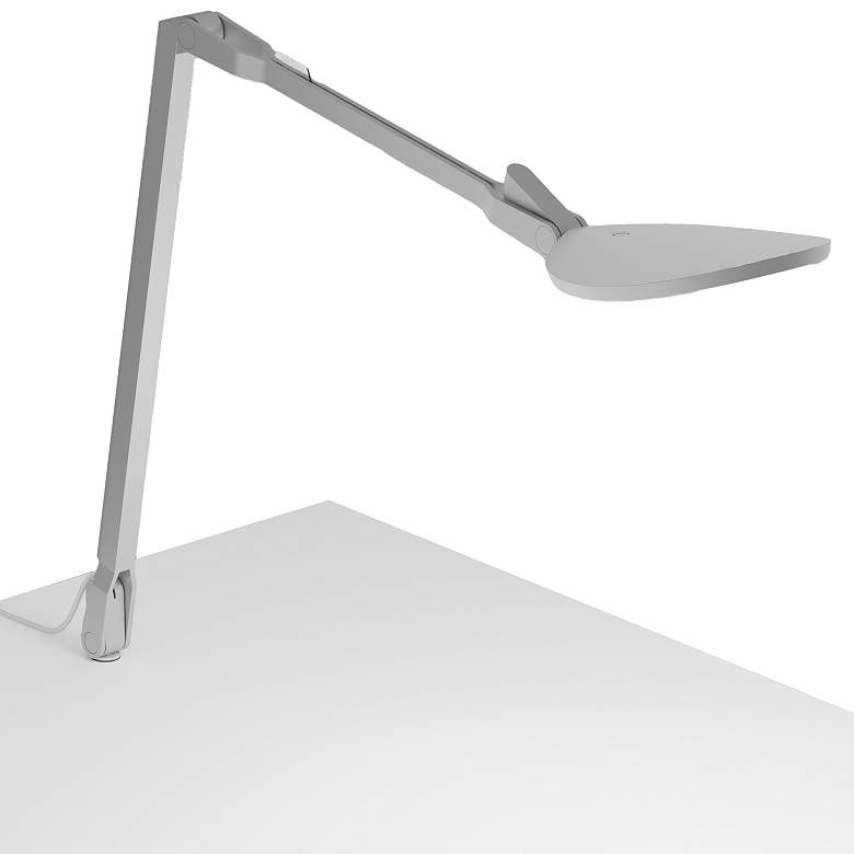 Image 1 Koncept Splitty Reach Desk Lamp in Silver w/ Through-Table Mount