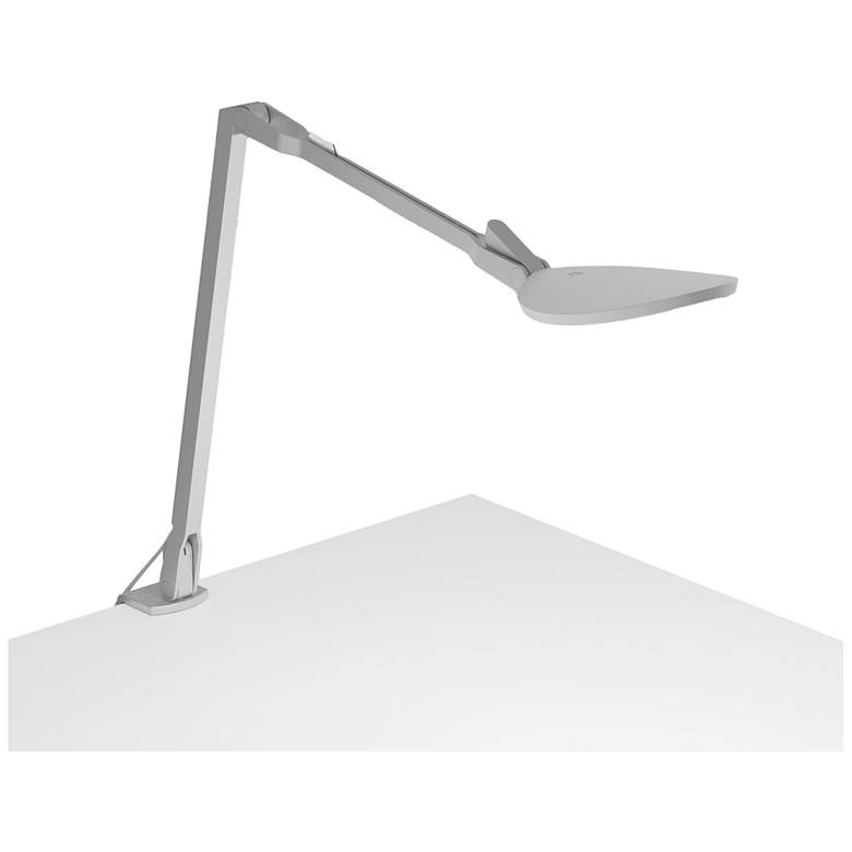 Image 1 Koncept Splitty Reach Desk Lamp in Silver (Warm Lt) w/ 2-Piece Desk Clamp