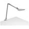 Koncept Splitty Reach Desk Lamp in Silver (Warm Lt) w/ 2-Piece Desk Clamp