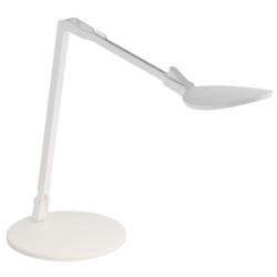Koncept Splitty Reach (Warm Light) (Matte White) Desk Lamp, Desk Base