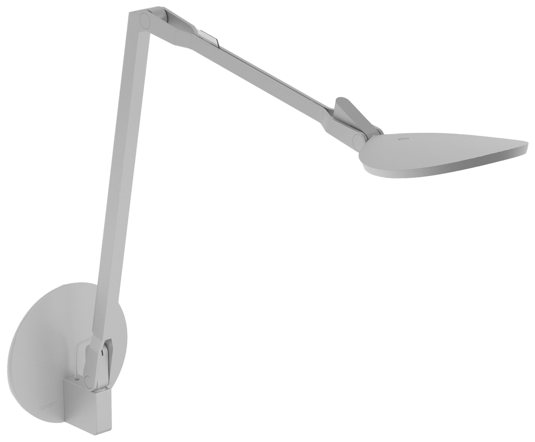 Koncept Splitty Reach (Warm Light) (Silver) Desk Lamp, Hardwire Wall Mount