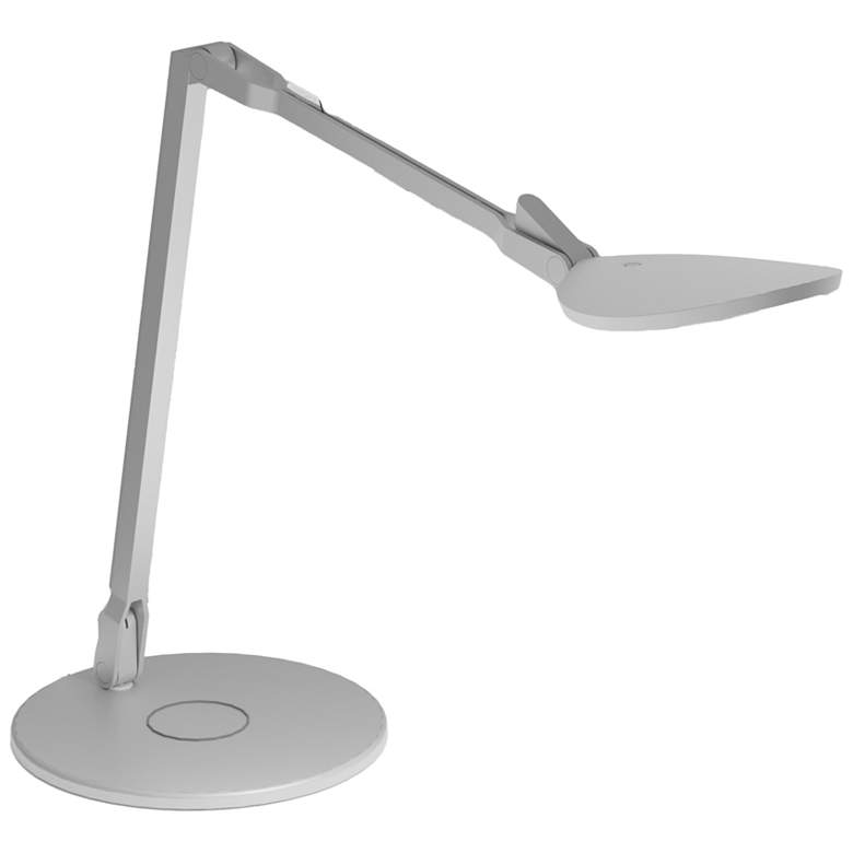 Image 1 Koncept Splitty Reach (Warm Lt) (Silver) Desk Lamp, Wireless Charging Base